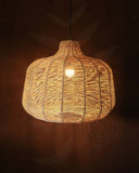 Luminária Pendente de Palha Aramada Joá M