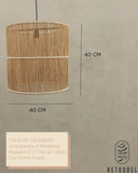 Composição de Luminária de Talo de Coqueiro - REF2