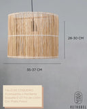 Composição de Luminária de Talo de Coqueiro REF 1