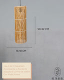 Composição de Luminária de Talo de Coqueiro REF 1