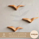 Trio de andorinha de Cerâmica