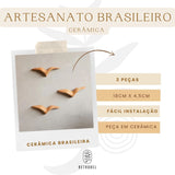 Trio de andorinha de Cerâmica
