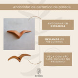 Trio de andorinha de Cerâmica