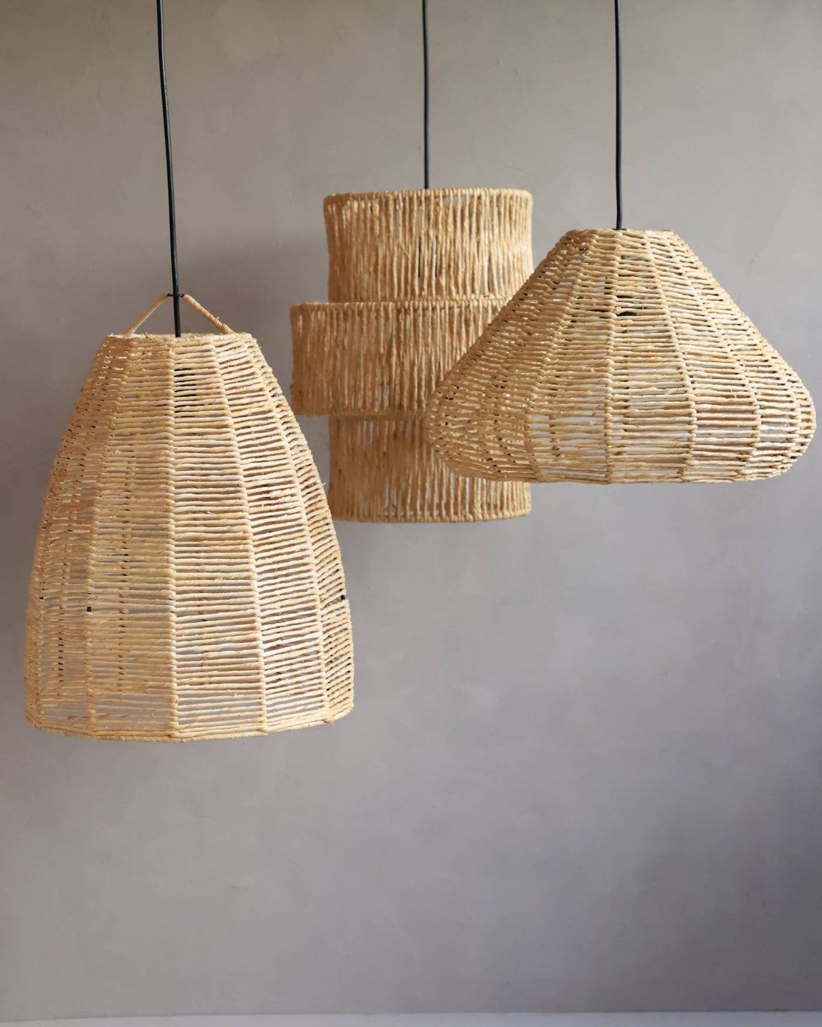 Composição de Luminárias de palha Aramada - REF18